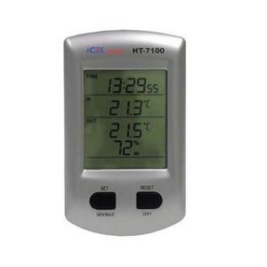 Relógio Termo-Higrômetro Digital sem Fio HT-7100 Icel