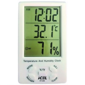 Relógio Termo-Higrômetro Digital (Interno) HT-200 Icel
